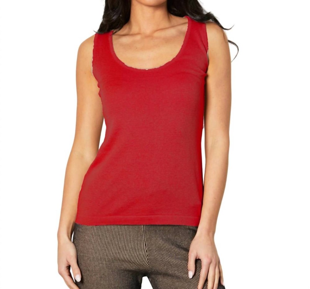Bra-Friendly Tank In Rouge