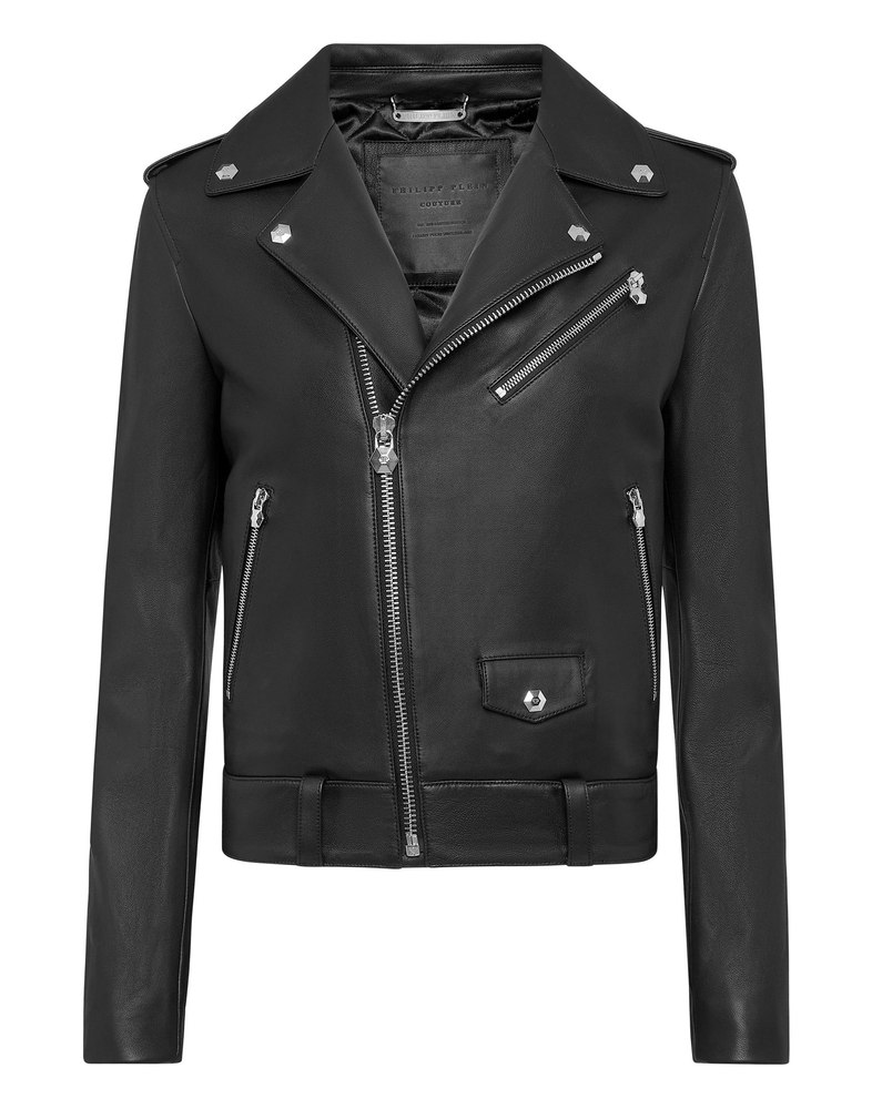 Biker Leather Jacket 7676512698428