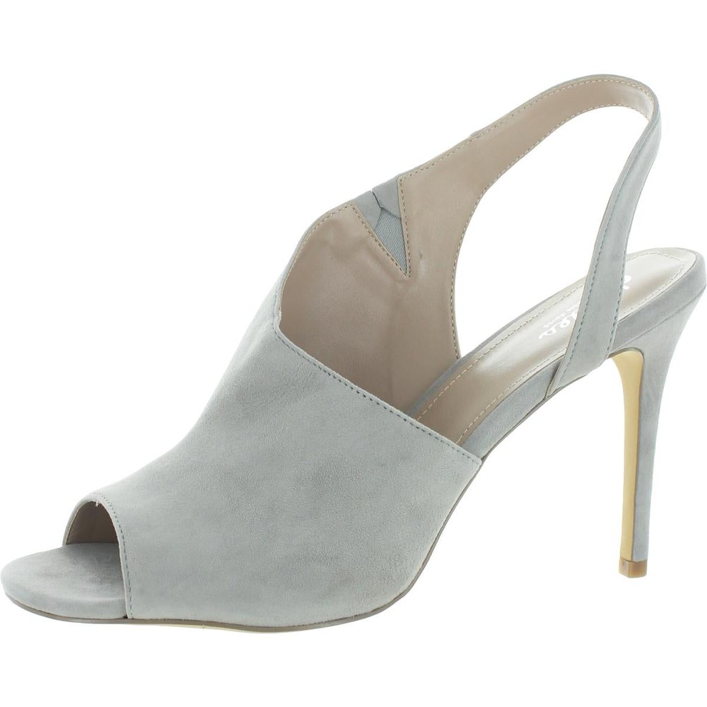 Riot Suede Shooties Peep-Toe Heels