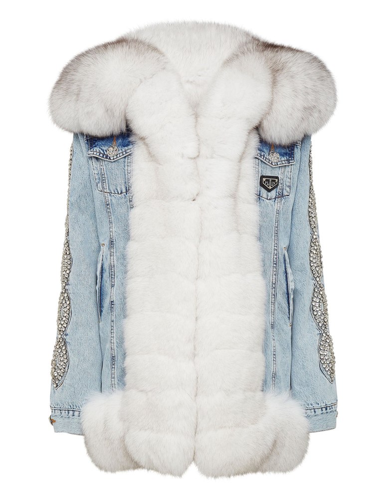 Denim Jacket Crystal Cable 7676521381948