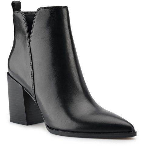 Birds Zipper Ankle Boots