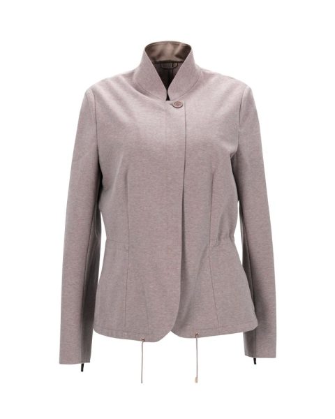 Brunello Cucinelli Summer Jacket in Beige Silk 7766512336956