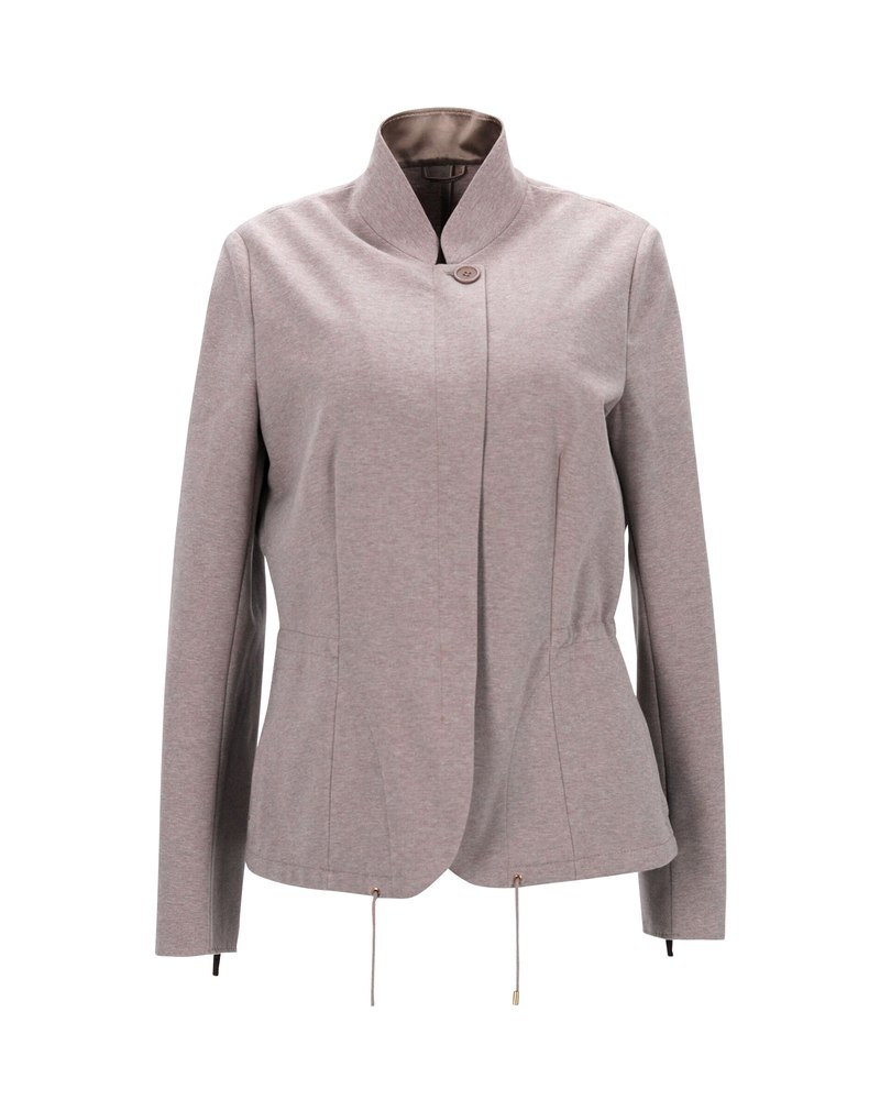 Brunello Cucinelli Summer Jacket in Beige Silk 7766512336956