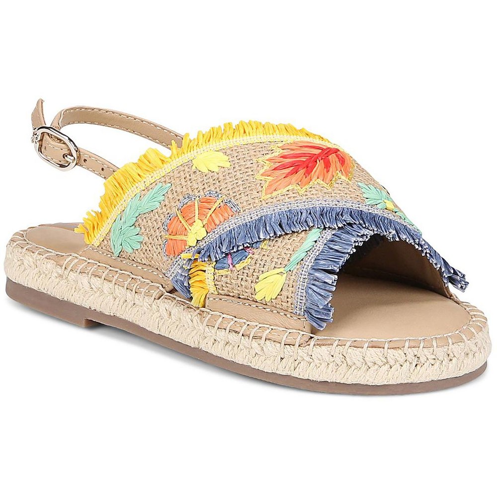Girls Kayden Little Kid Embroidered Slingback Sandals