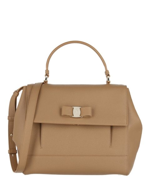 Vara Bow Pebbled Leather Shoulder Bag 7330002632764