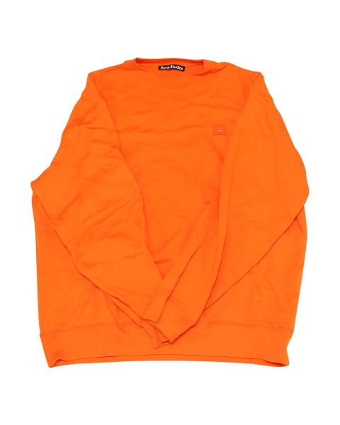 Acne Studios Terry Sweater in Orange Cotton 7766536781884