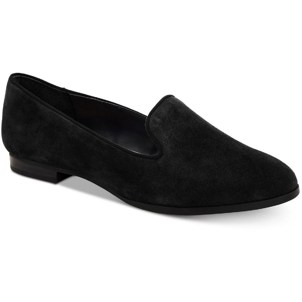 Oceanaa Leather Croc Slip On Flats