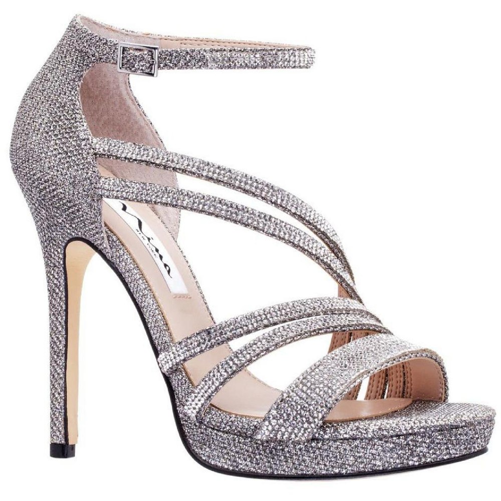 Freyja Glitter Rhinestone Dress Sandals