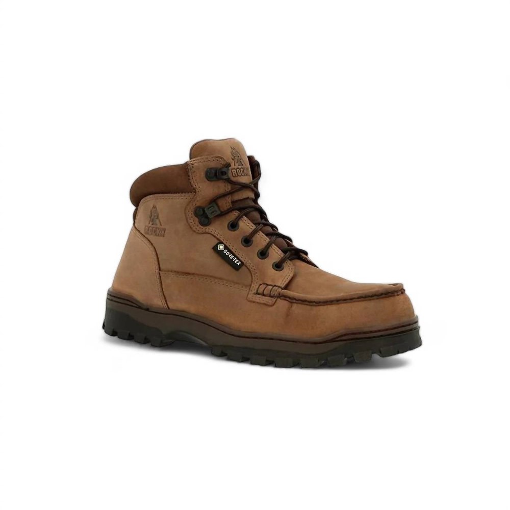 Men’s Outback Gore-Tex Waterproof Steel Toe Work Boot – Wide Width In Brown 7676679290940