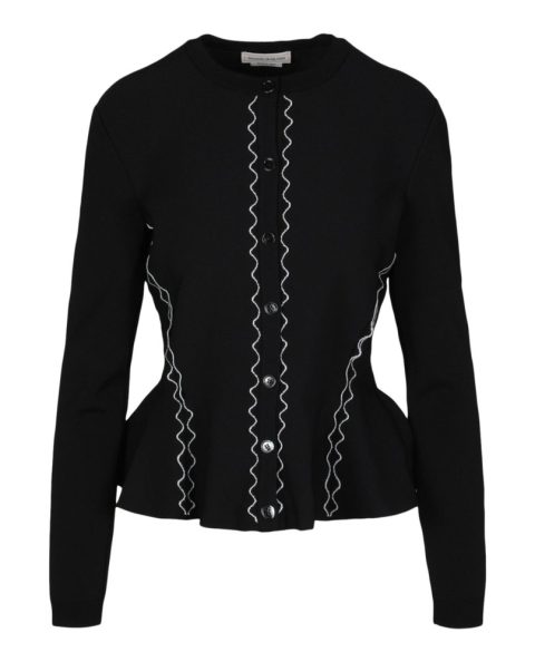 Tailored Peplum Cardigan 7676696657980