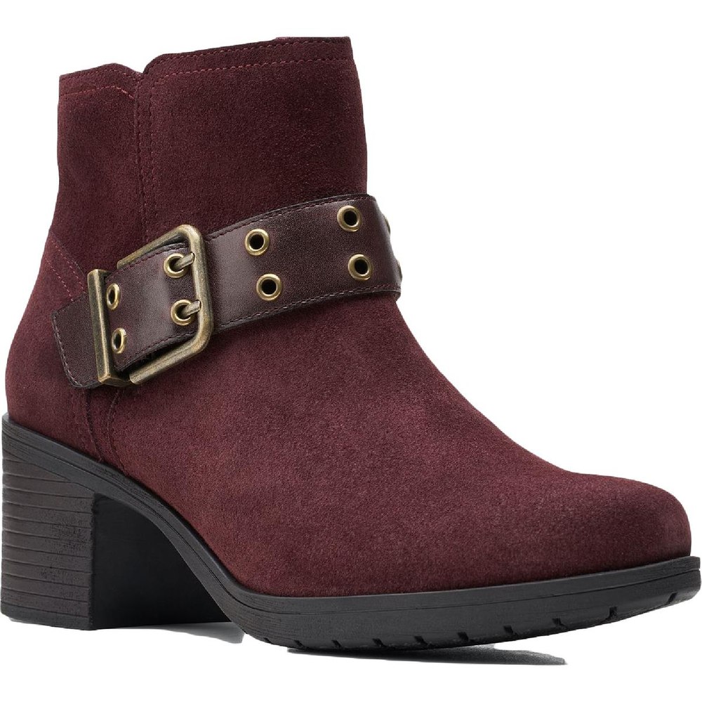 Hollis Star Suede Block Heel Booties
