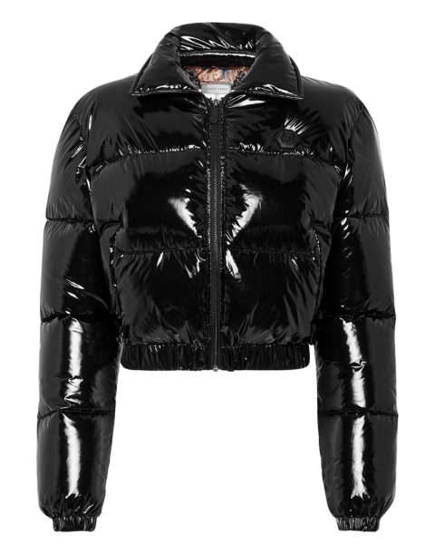 Cropped Nylon Down Jacket 7676723757116