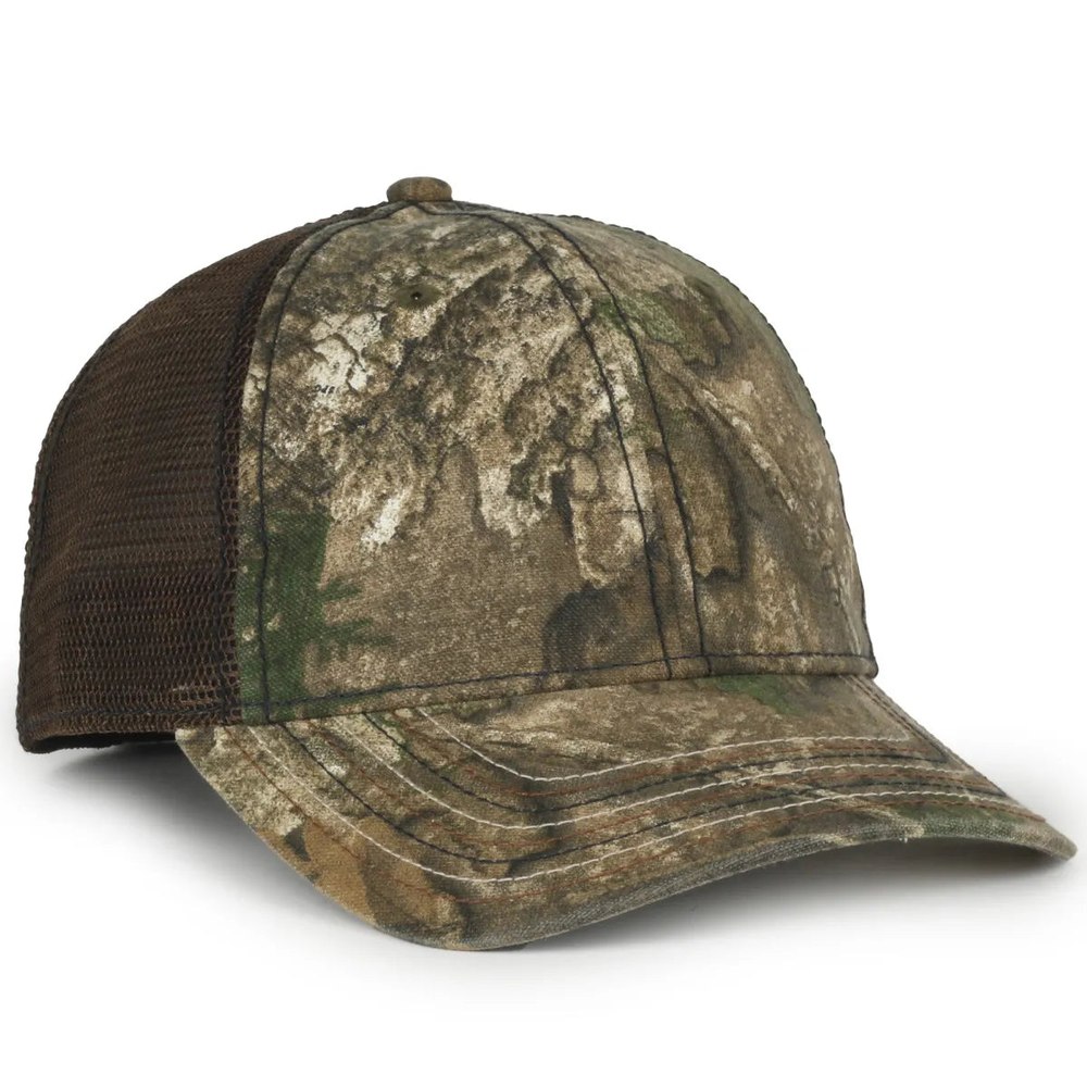 Outdoor Cap CWF-310 Flag Water Print Unstructured Trucker Hat