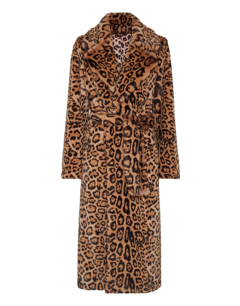 Eco Mink Coat Long Leopard 7676748431420