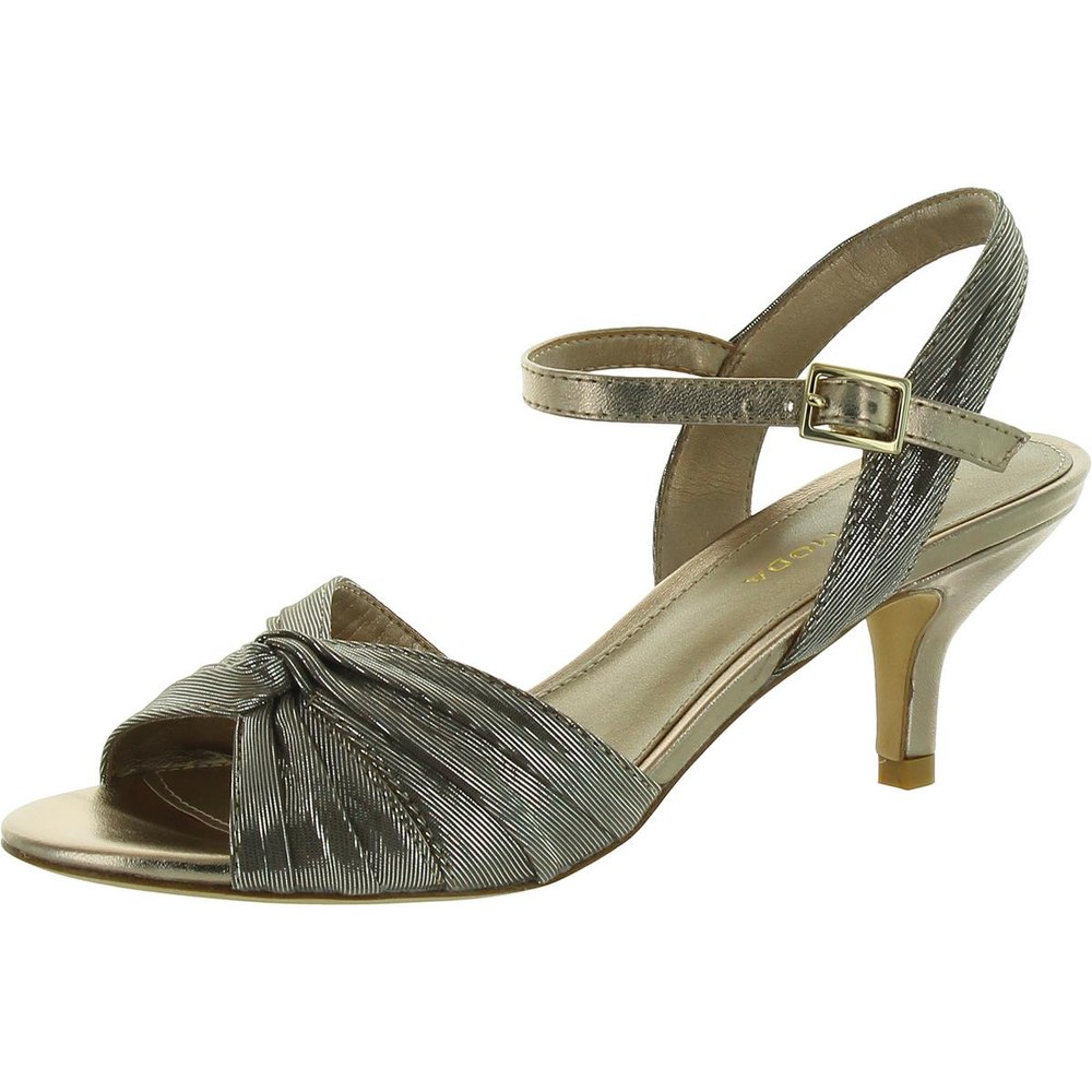 Iliza Ankle Strap Open Toe Heels
