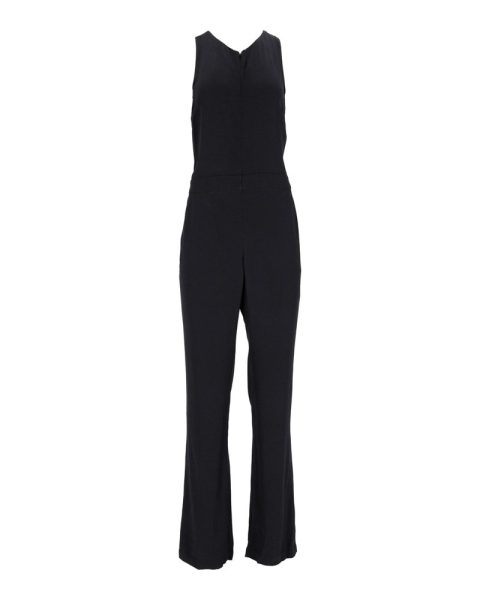 A.L.C. Back Cut-Out Olive Jumpsuit in Black Polyester 7766668312636