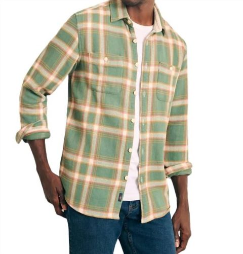 The Surf Flannel Shirt In Cedar Valley Plaid