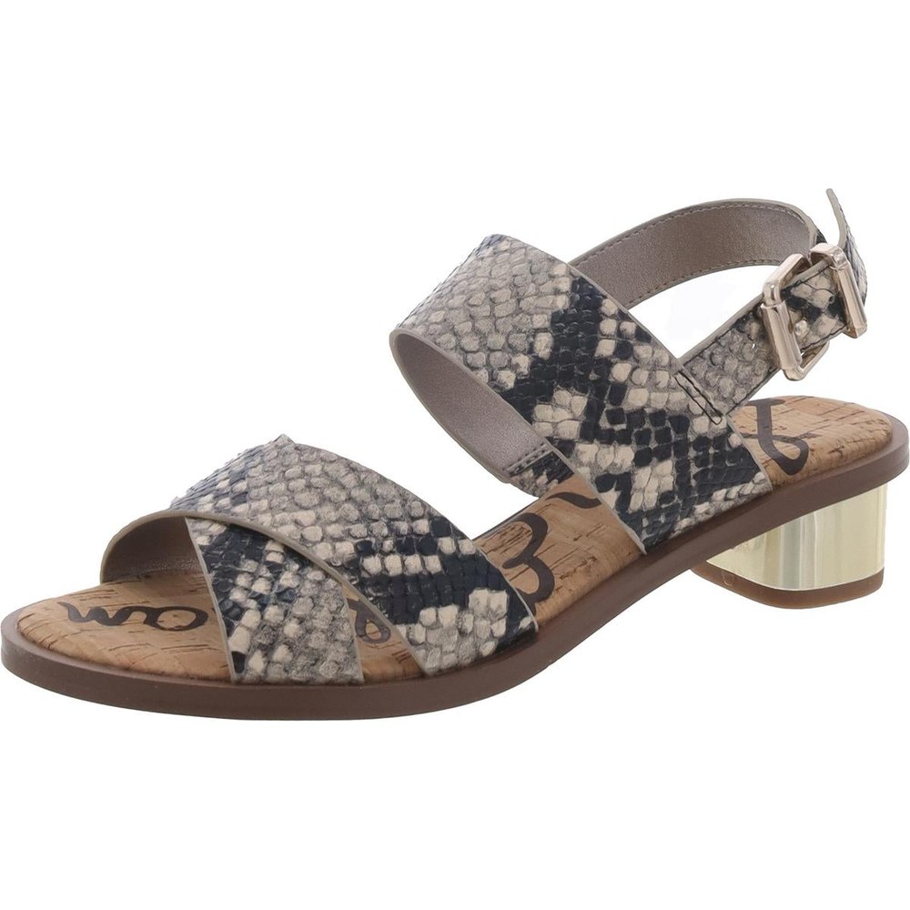 Teena 2 Faux Leather Open Toe Slingback Sandals