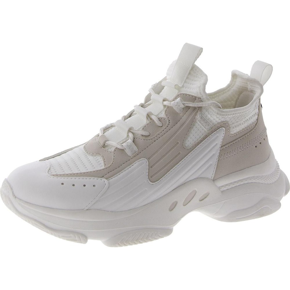 Maeve Mixed Media Lace-Up Casual And Fashion Sneakers