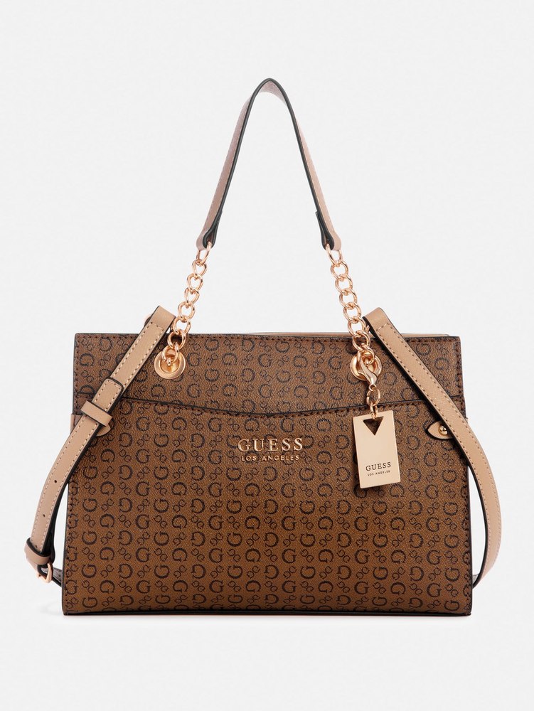 Lyndall Signature Print Satchel