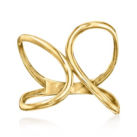 Canaria 10kt Yellow Gold Freeform Geometric Ring