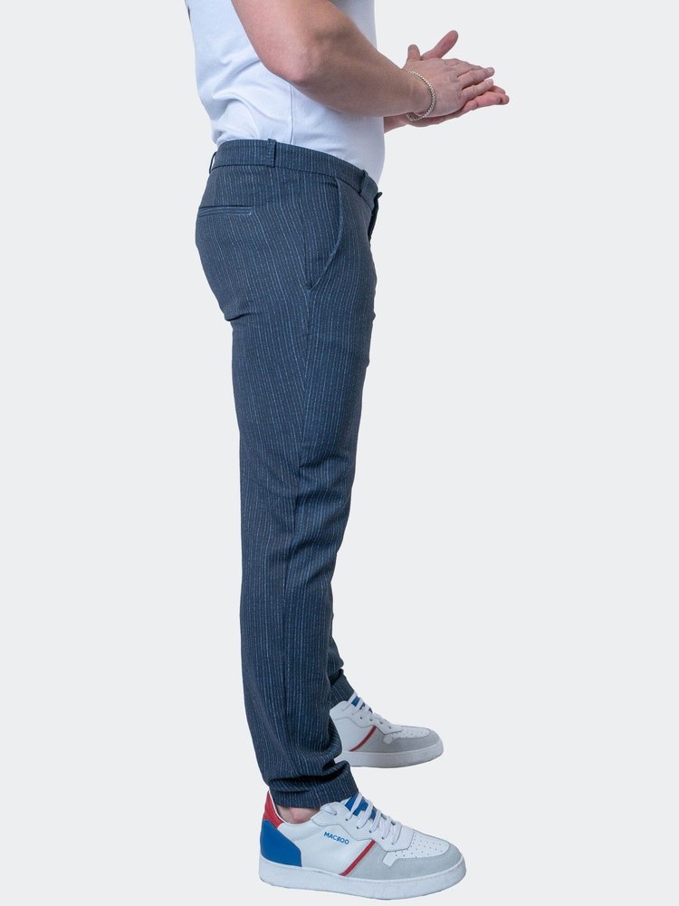 4-Way Stretch Pants Lines Blue 7832128454716