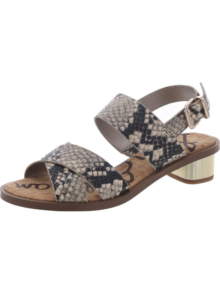 Teena 2 Womens Faux Leather Open Toe Slingback Sandals 7803915567164