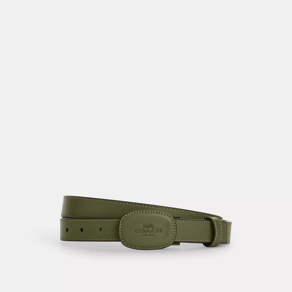 Coach Outlet Plaque Buckle Cut To Size Reversible Eliza Belt, 25 Mm 7832583143484