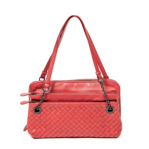 Triple Zip Chain Shoulder Bag 7832589369404
