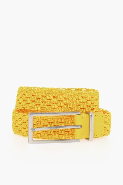 Bottega Veneta Cotton Macrame Belt With Soft-Leather Details 7803959902268