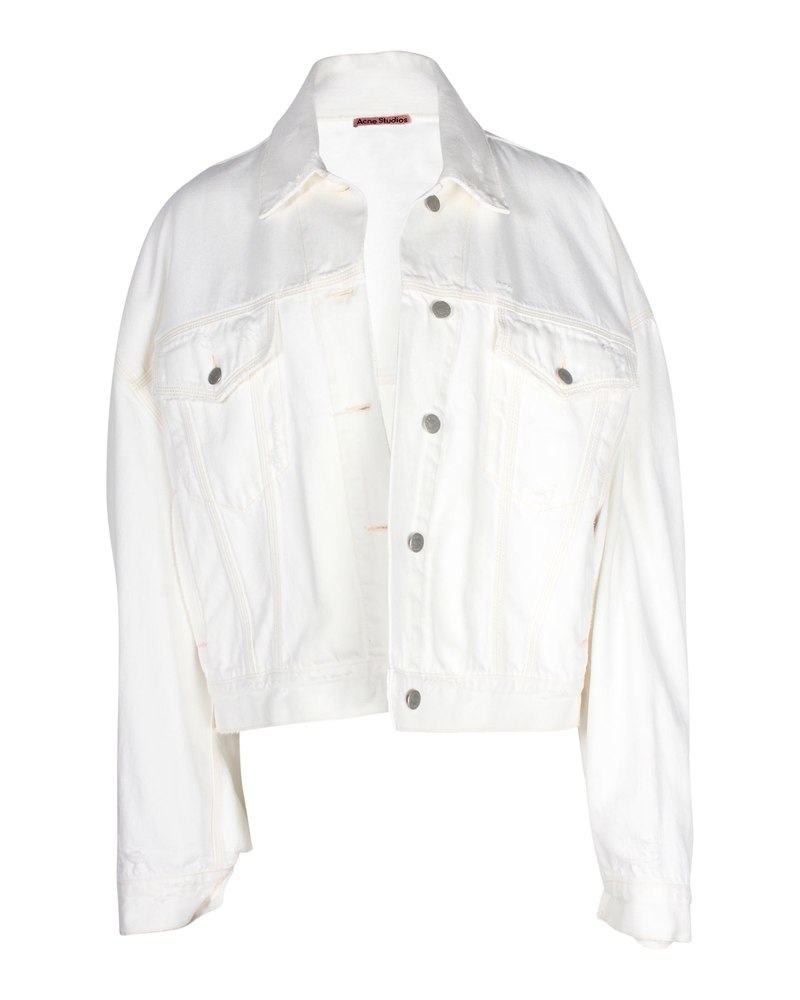 Acne Studios Denim Jacket in White Cotton 7703677501500