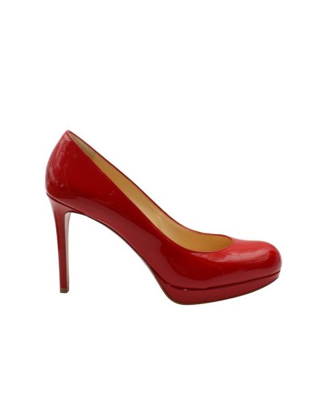 Christian Louboutin Simple Pumps 100 in Red Patent Leather 7703692214332