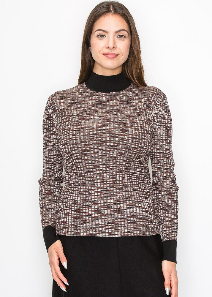Multi-Toned Black Speckled Sweater 7832924258364