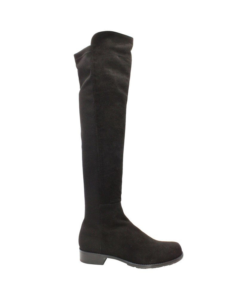 Stuart Weitzman 5050 Over-the-Knee Boots in Black Suede 7703698964540