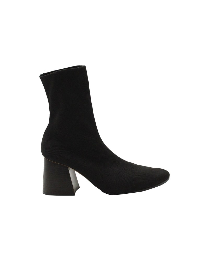 Celine Soft Ballerina Sock Ankle Boots in Black Knit Viscose 7703701225532
