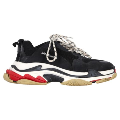 Balenciaga Triple S Sneakers in Black Polyester 7833141215292