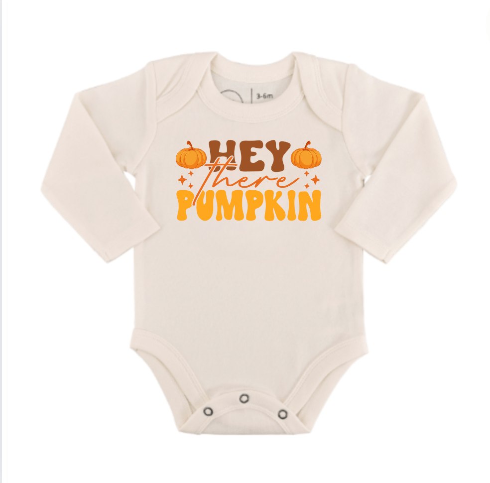 graphic bodysuit | hey there pumpkin (long sleeve)