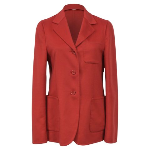 Bottega Veneta Blazer in Red Wool 7833146458172