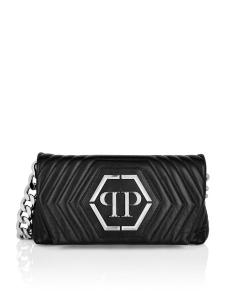 Small Nappa Matellase` Shoulder Bag Hexagon 7805819846716