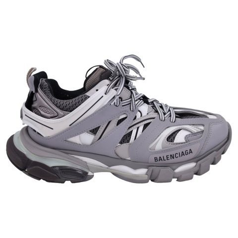 Balenciaga Track Lace Up Sneakers in Grey Polyurethane 7833153110076
