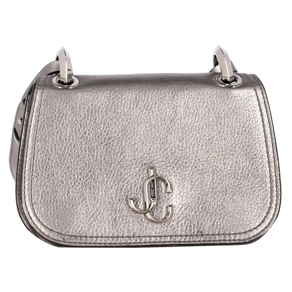 Jimmy Choo Varenne Crossbody Bag in Silver Leather 7833164316732