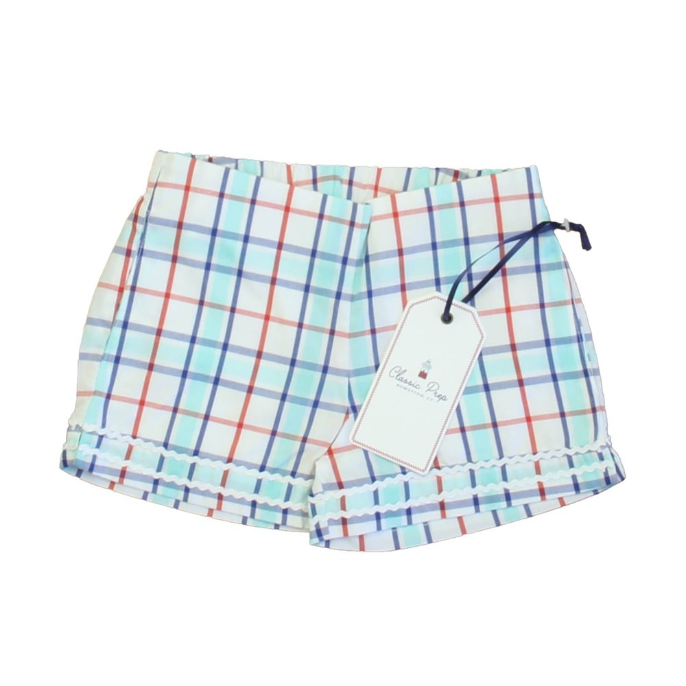 Classic Prep Girls Surf’s Up Plaid Shorts Size: 2-5T 7805823615036