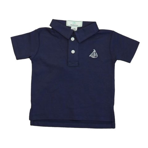 Classic Prep Boys Navy Polo Shirt Size: 0-6 Months 7805824696380