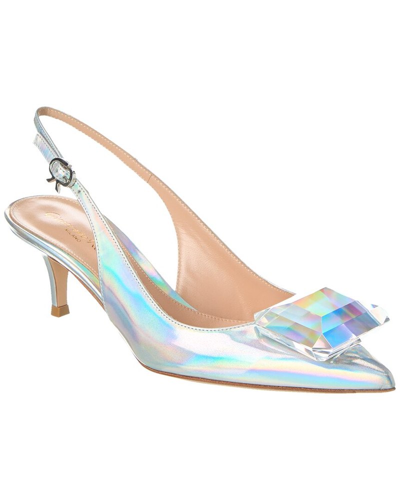 Gianvito Rossi Jaipur 55 Leather Slingback Pump 7704730271804