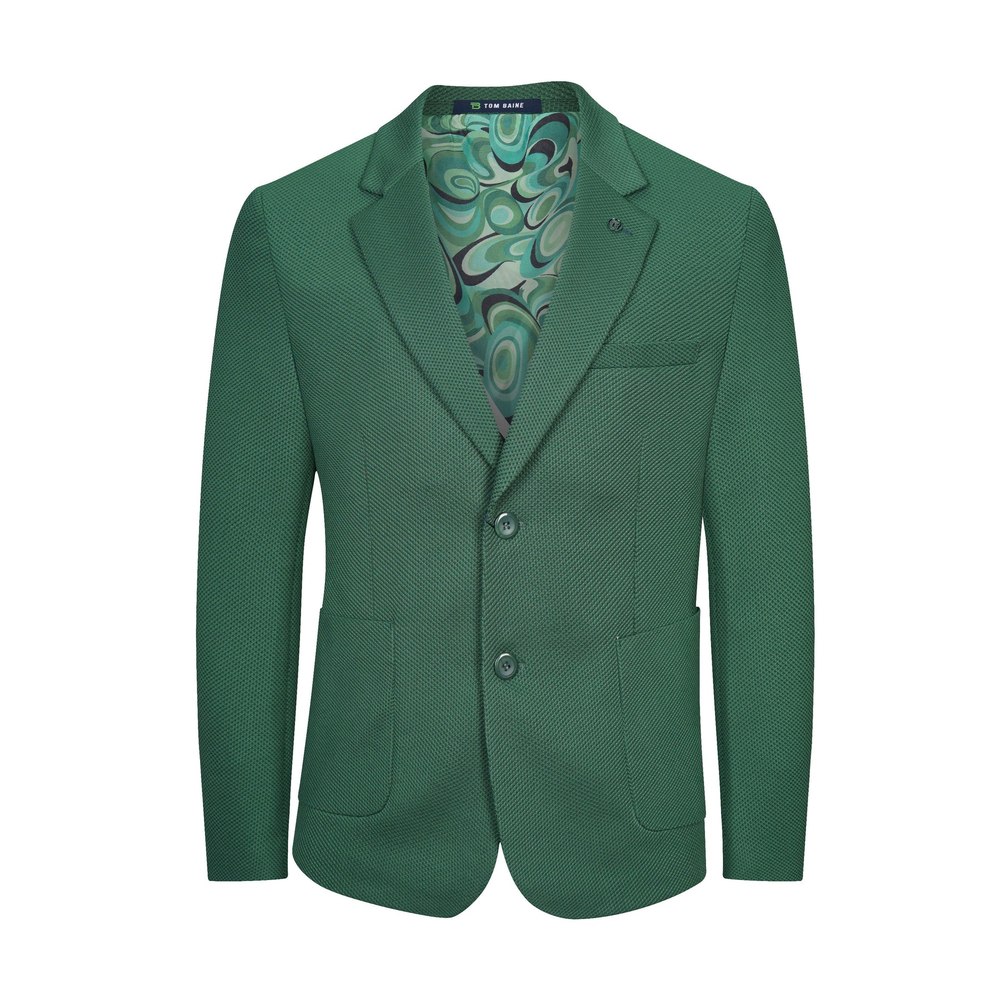 Tom Baine Slim Fit Waffle Performance Stretch Solid Sport Coat