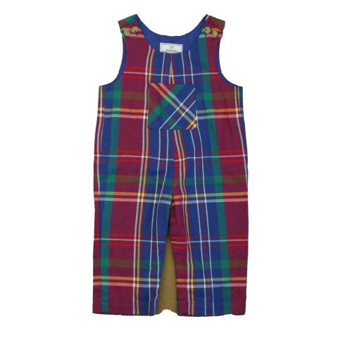 Classic Prep Boys Adirondack Plaid Romper Size: 9-12 Months 7805826957372