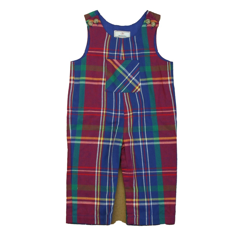 Classic Prep Boys Adirondack Plaid Romper Size: 9-12 Months 7805826957372