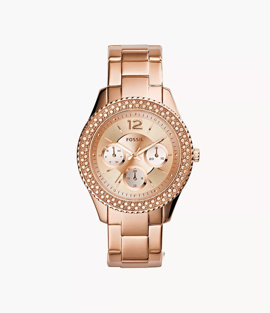 Fossil Women’s Stella Multifunction Rose Gold-Tone Stainless Steel Watch