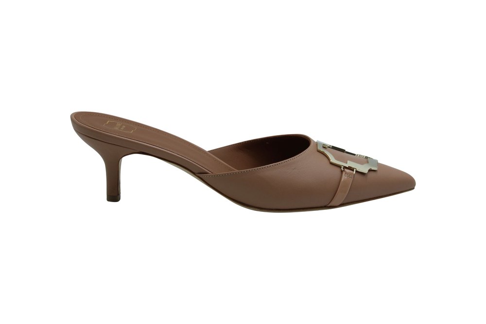 Malone Souliers Missy 45 Mules in Brown Leather 7833189744700