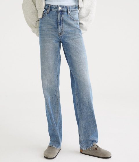 Aeropostale Curvy High-Rise Baggy Jean 7833193676860